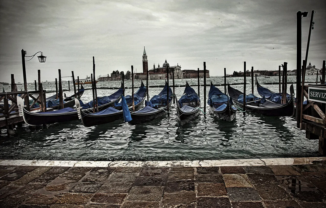 Photo wallpaper Italy, Venice, Italy, gondola, Venice, Italia, Venice