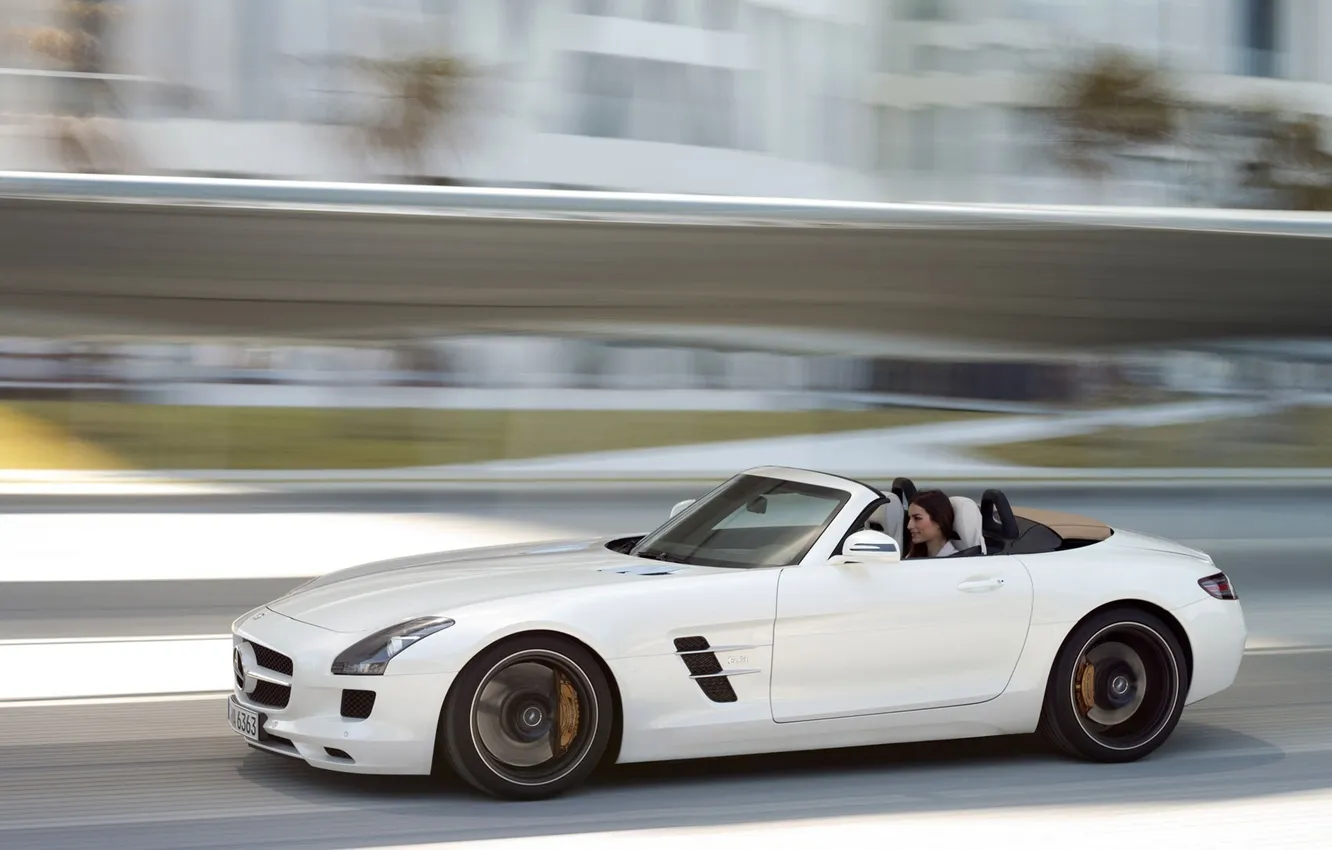Photo wallpaper Roadster, SLS, Drive