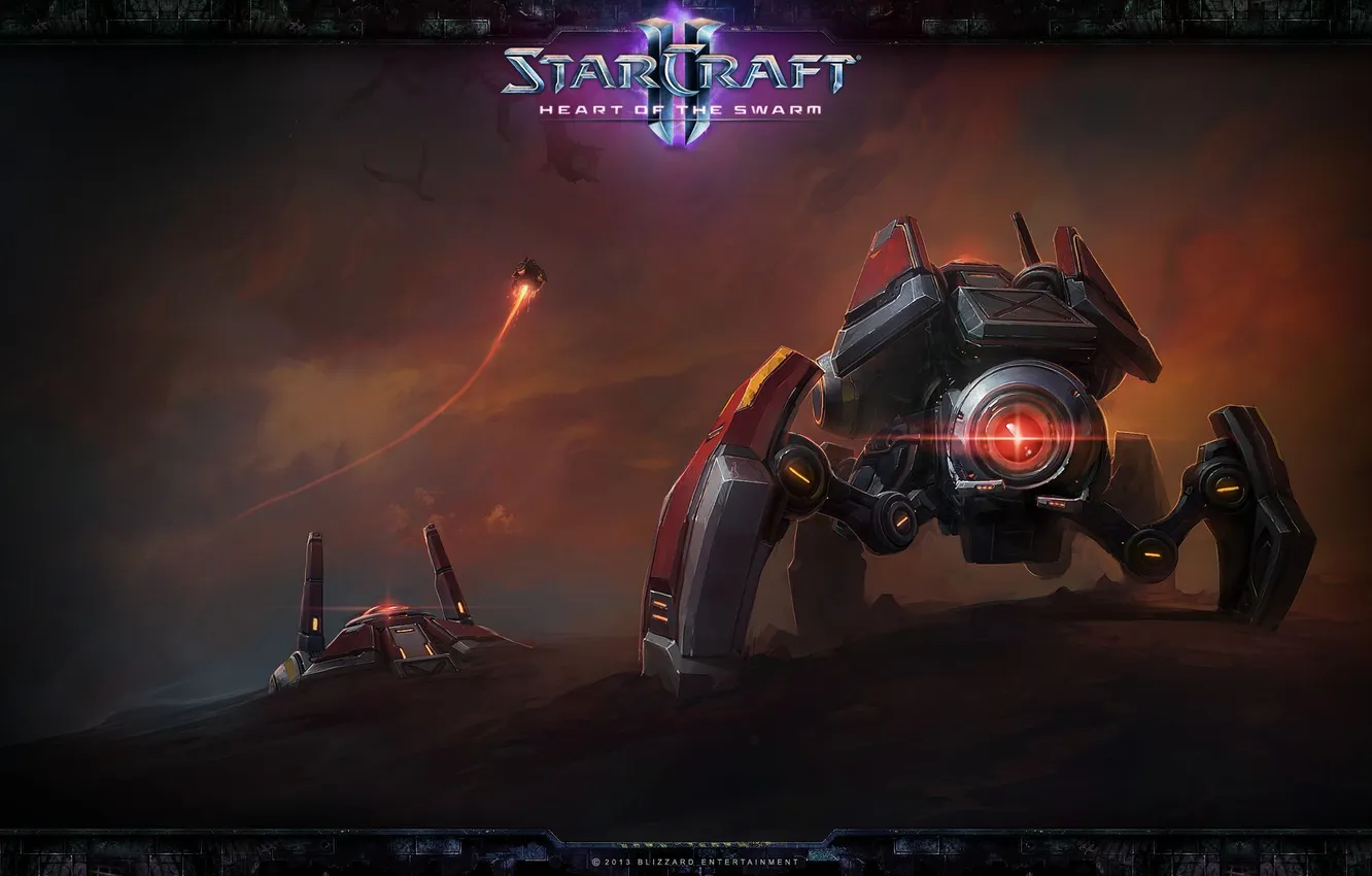 Photo wallpaper Terran, StarCraft 2 Heart of the swarm, Mina widow