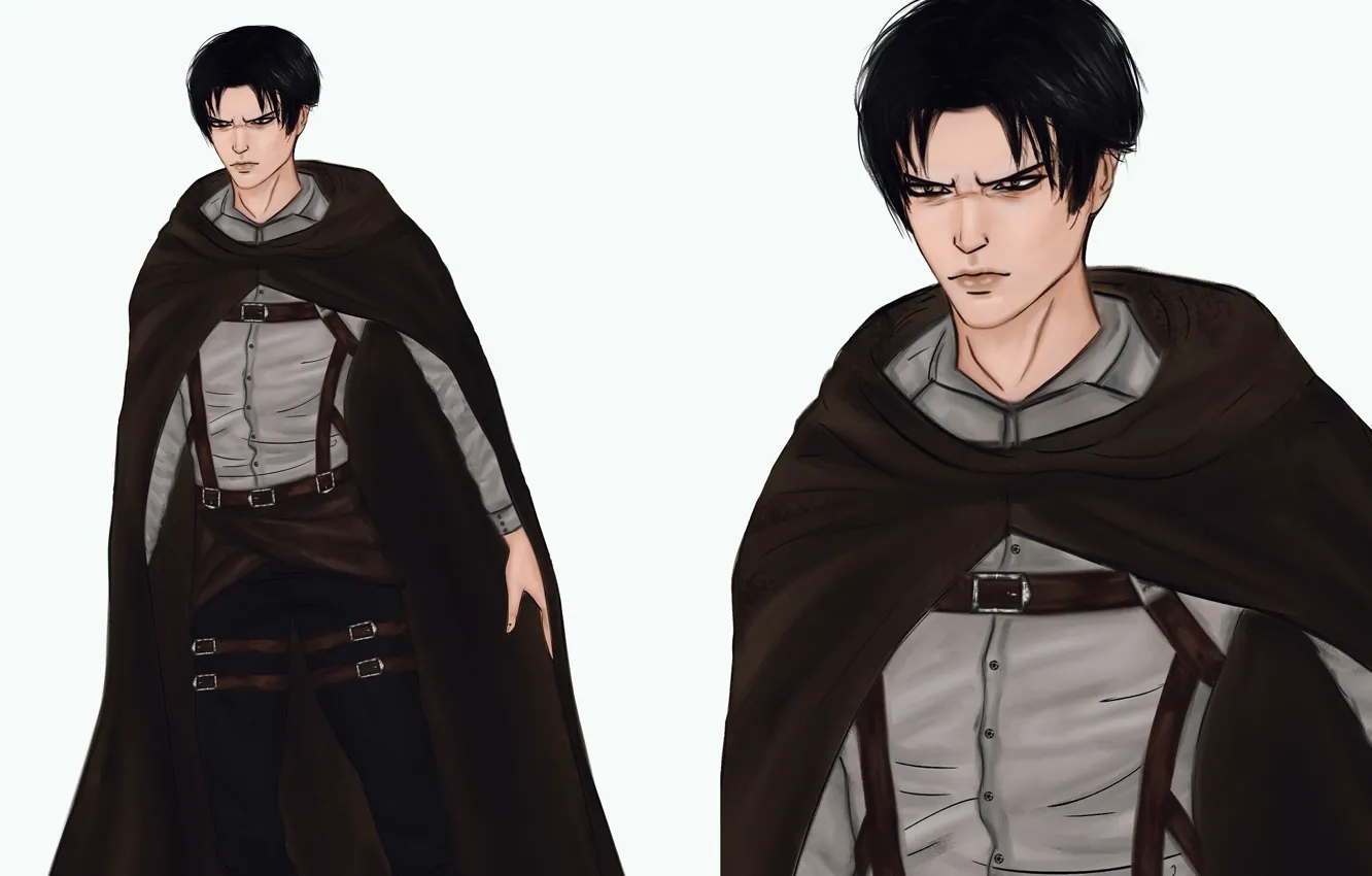 Photo wallpaper art, Attack Of The Titans, Levi Ackerman, by valeryvy