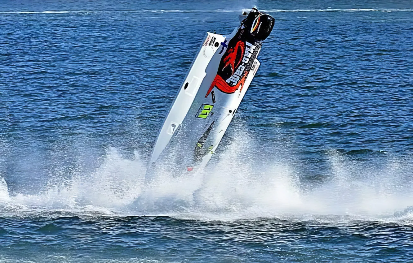 Photo wallpaper race, boat, speed