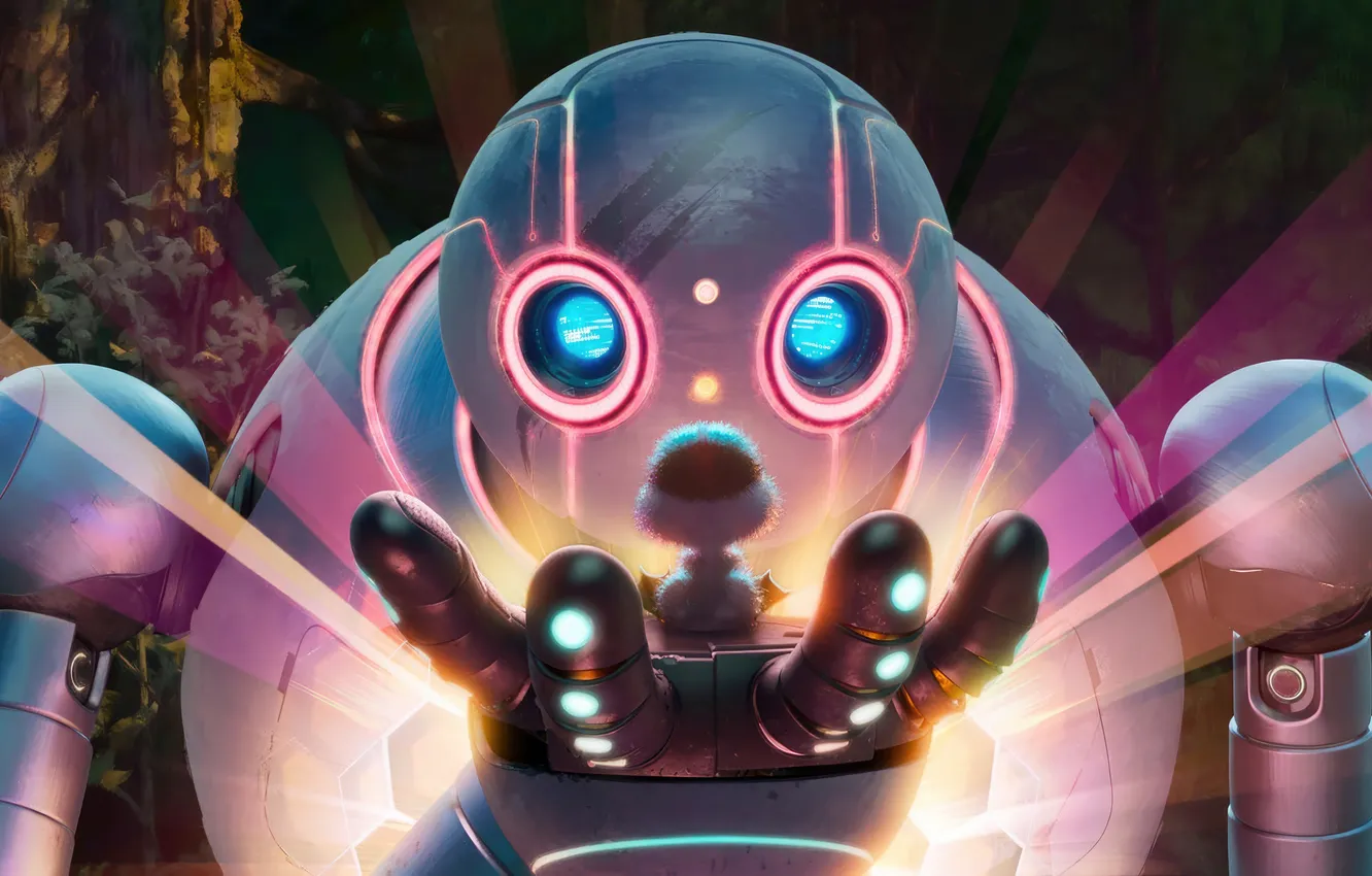 Photo wallpaper Rescue of a wild robot, The Wild Robot, Wild Robot, 2024