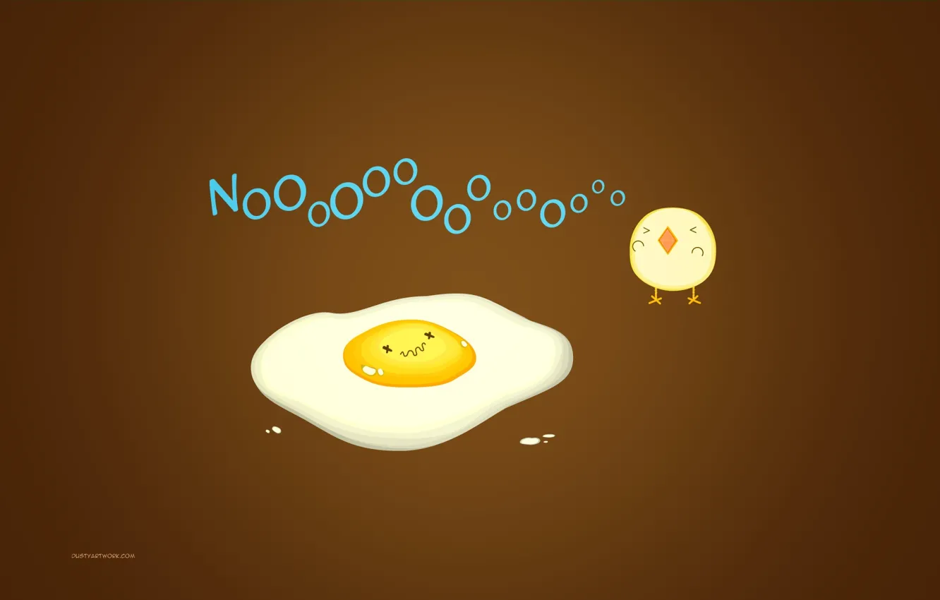 Photo wallpaper egg, nooo, chicken