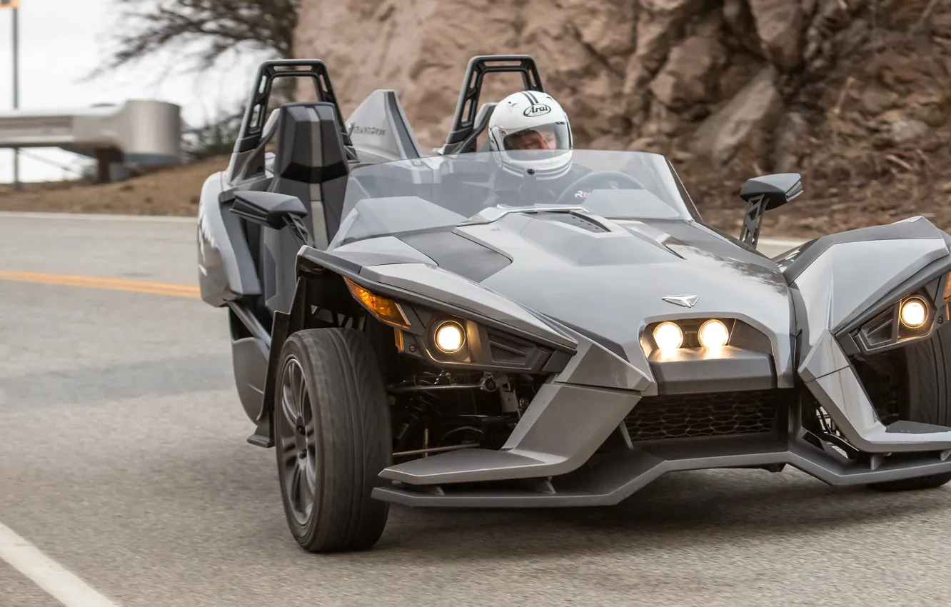 Photo wallpaper beautiful, comfort, hi-tech, Polaris, Slingshot, technology, sporty, tricycle