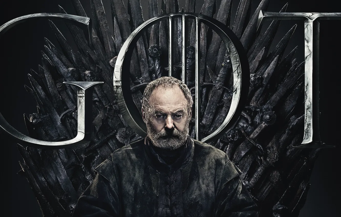 Photo wallpaper the throne, Game Of Thrones, game of Thrones, Davos Seaworth, Davos Seaworth, Liam Cunningham, Liam …