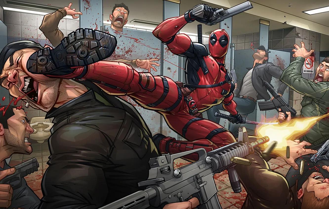 Photo wallpaper weapons, Deadpool, Deadpool