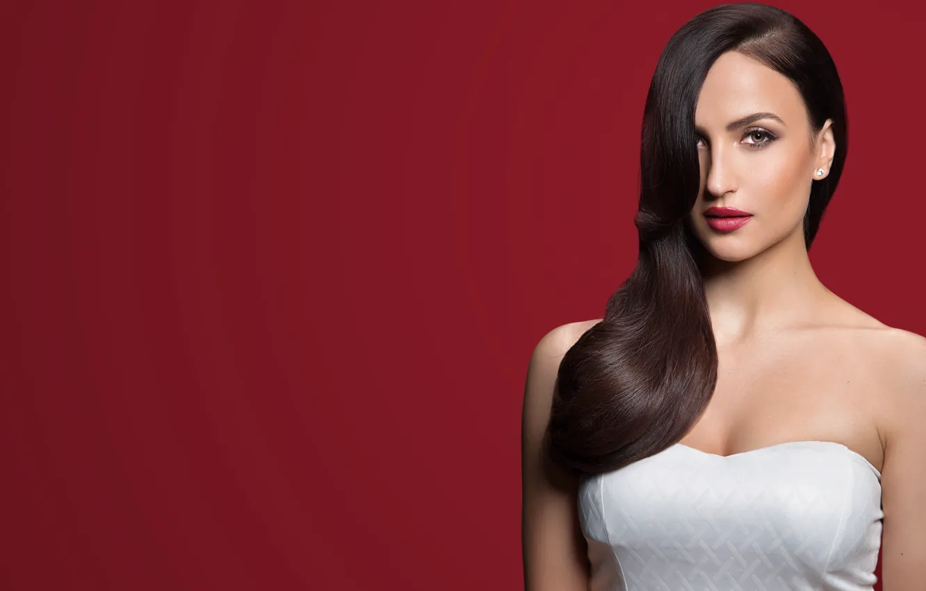 Photo wallpaper girl, hot, sexy, eyes, smile, beautiful, figure, model