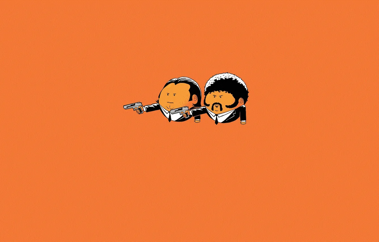 Photo wallpaper weapons, guy, pulp fiction, Pulp Fiction
