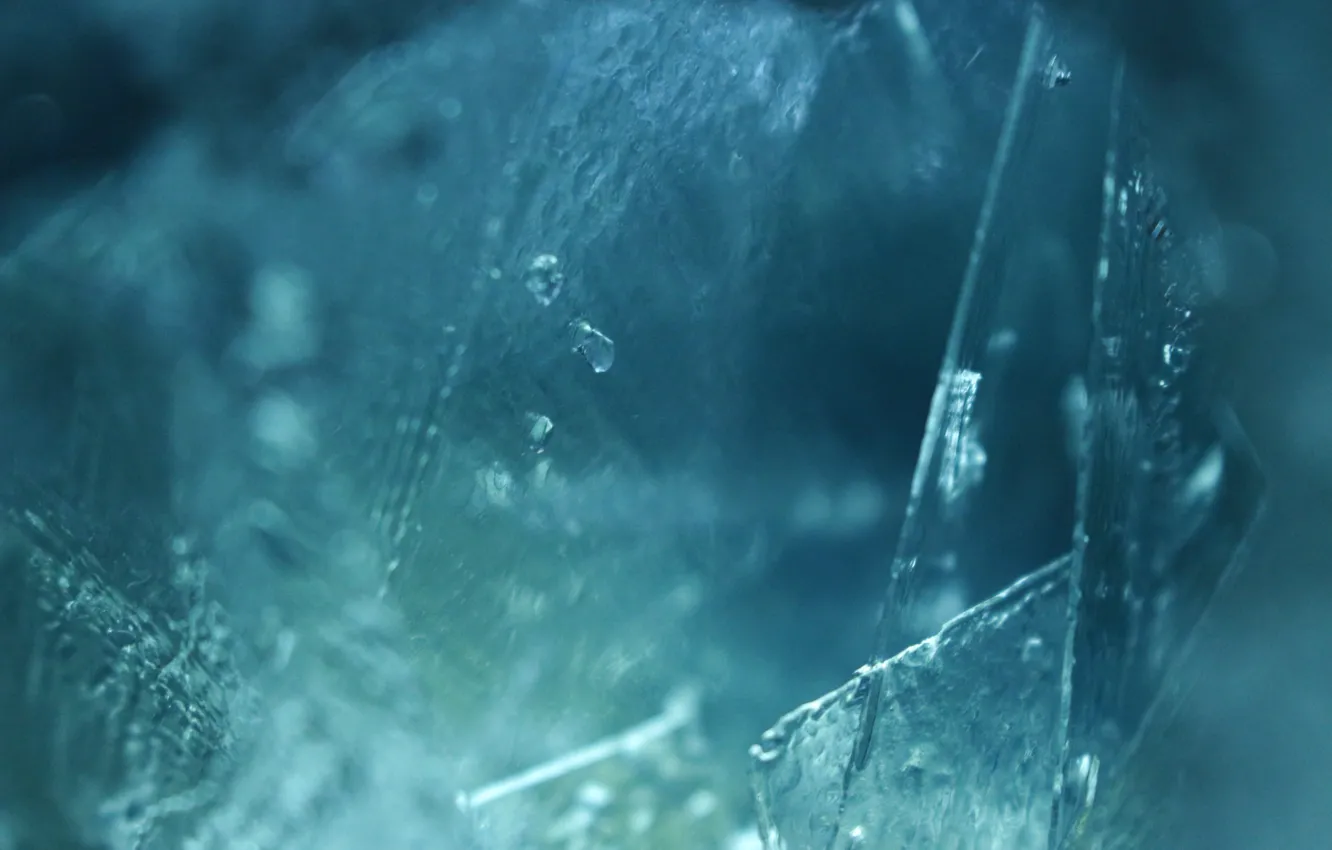 Photo wallpaper ice, under water, background, cold, water, blue color