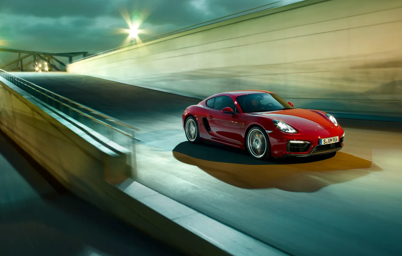 Photo wallpaper Porsche, Cayman, Porsche, GTS, 2015, Caiman