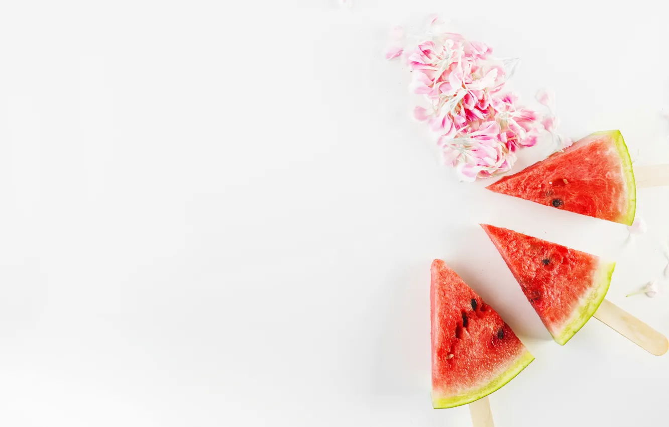 Photo wallpaper berries, background, watermelon