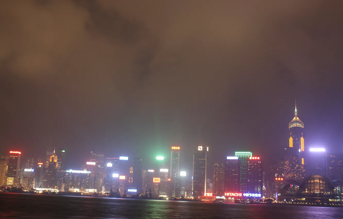 Photo wallpaper night, the city, Korea, Seoul