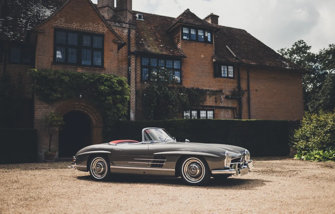 Photo wallpaper car, Mercedes-Benz, classic, 1957, 300SL, Mercedes-Benz 300 SL Roadster