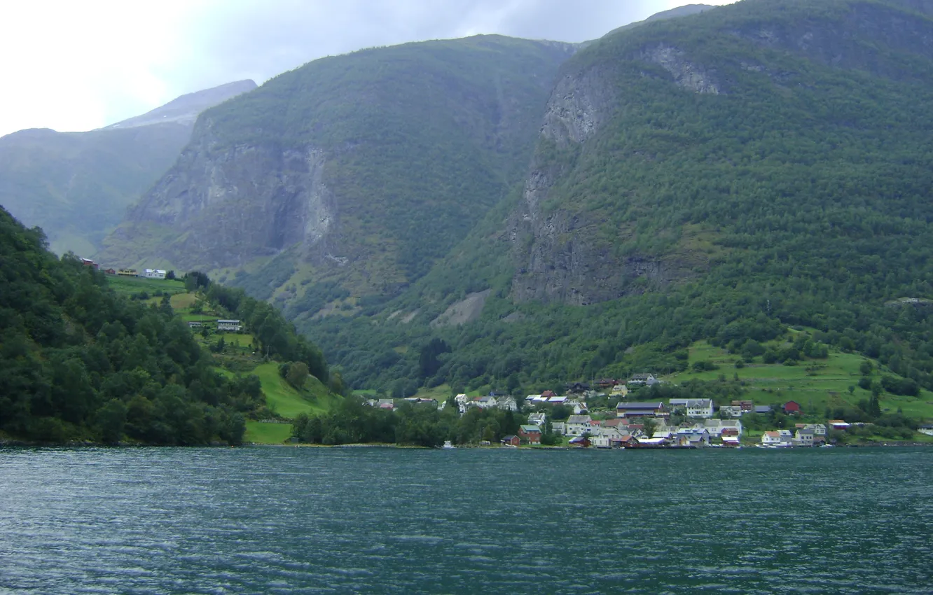 Photo wallpaper mountains, Norway, fjords