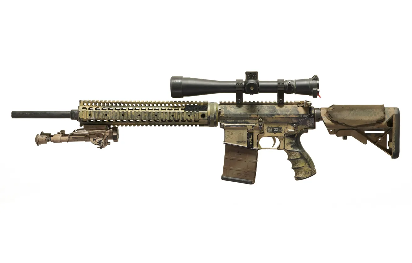 Photo wallpaper weapons, optics, assault rifle, fry