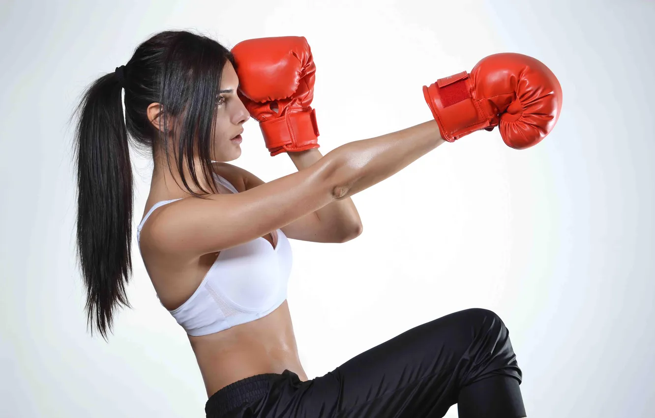 Photo wallpaper girl, sports, martial arts