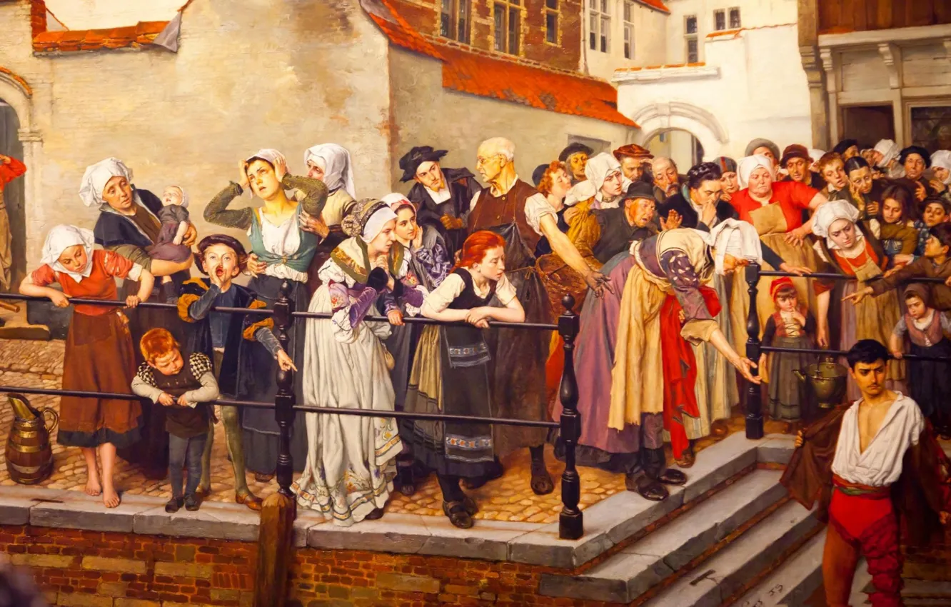 Photo wallpaper people, picture, genre, The Accident, Willem Geets