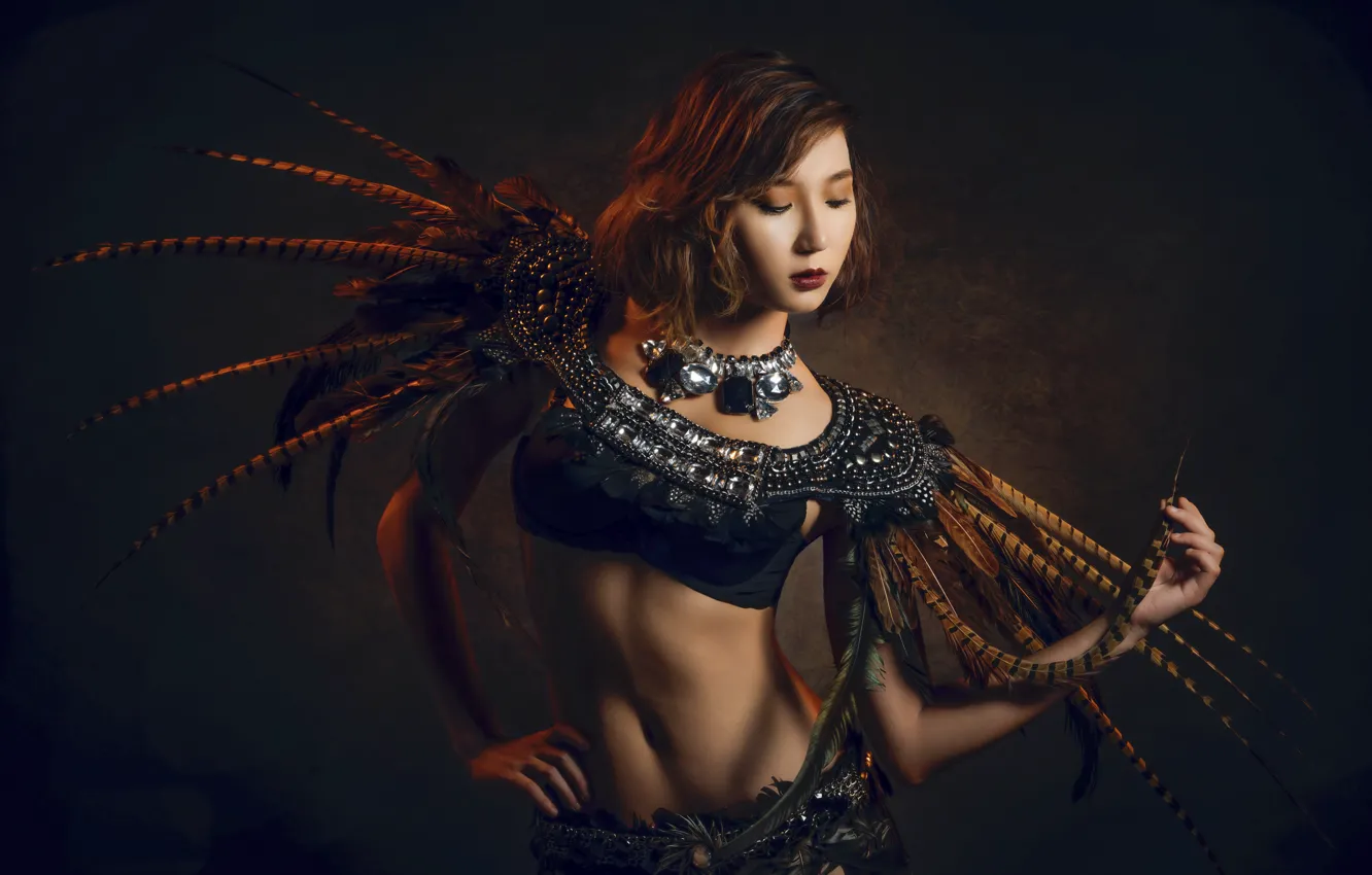 Photo wallpaper girl, style, portrait