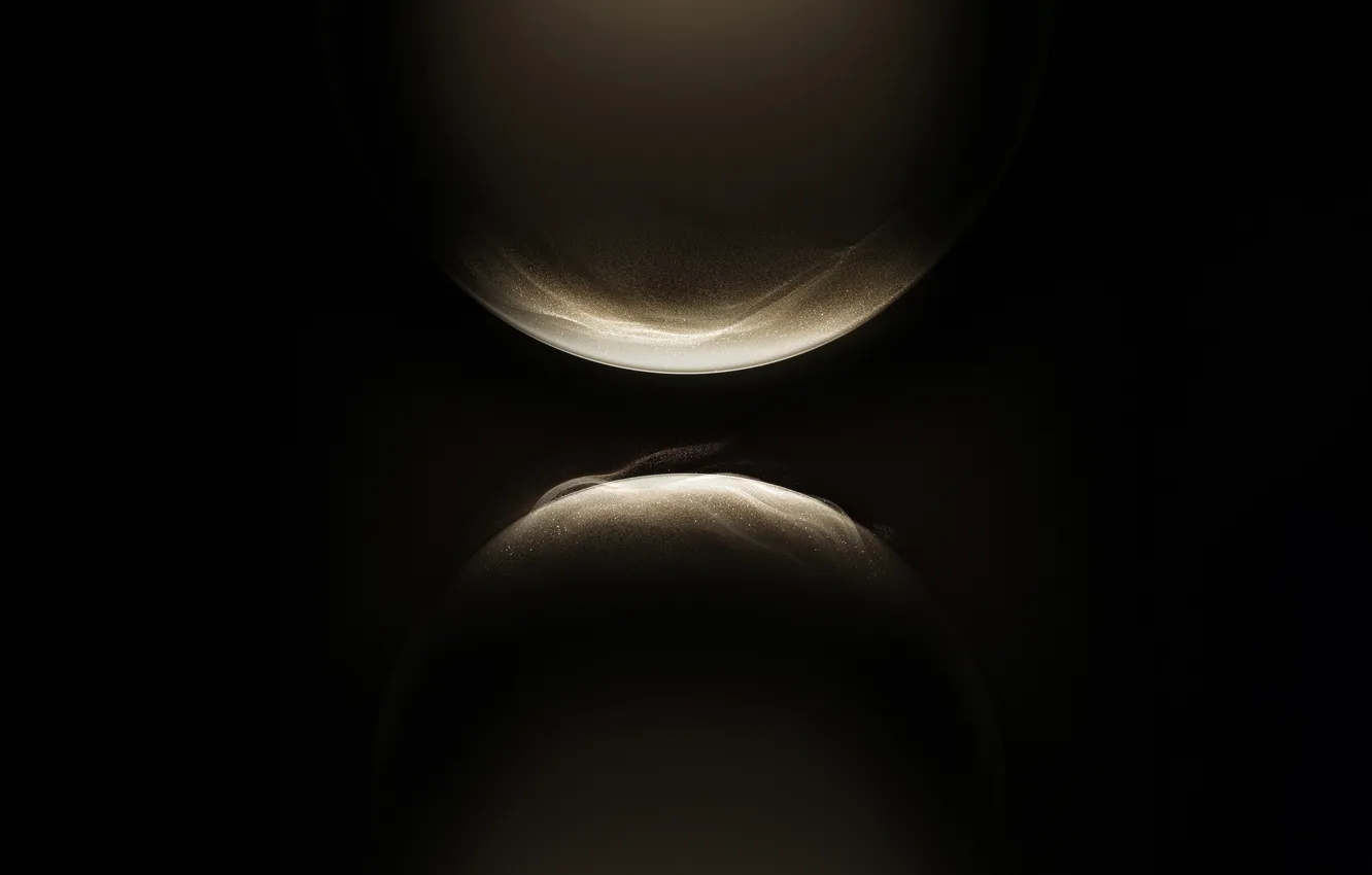 Photo wallpaper abstract, particles, Huawei, Golden Glowing