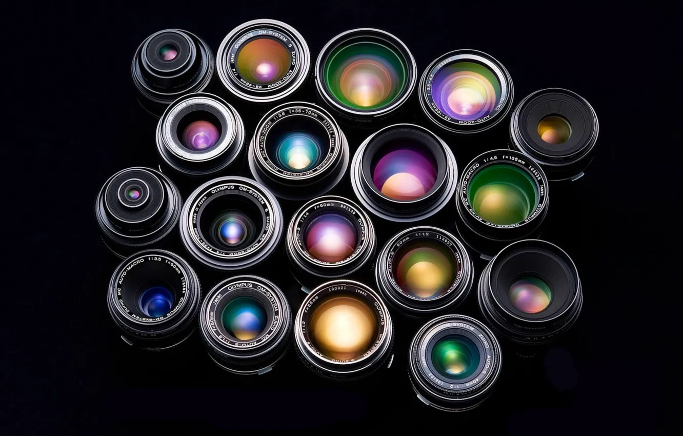Photo wallpaper color, Lenses