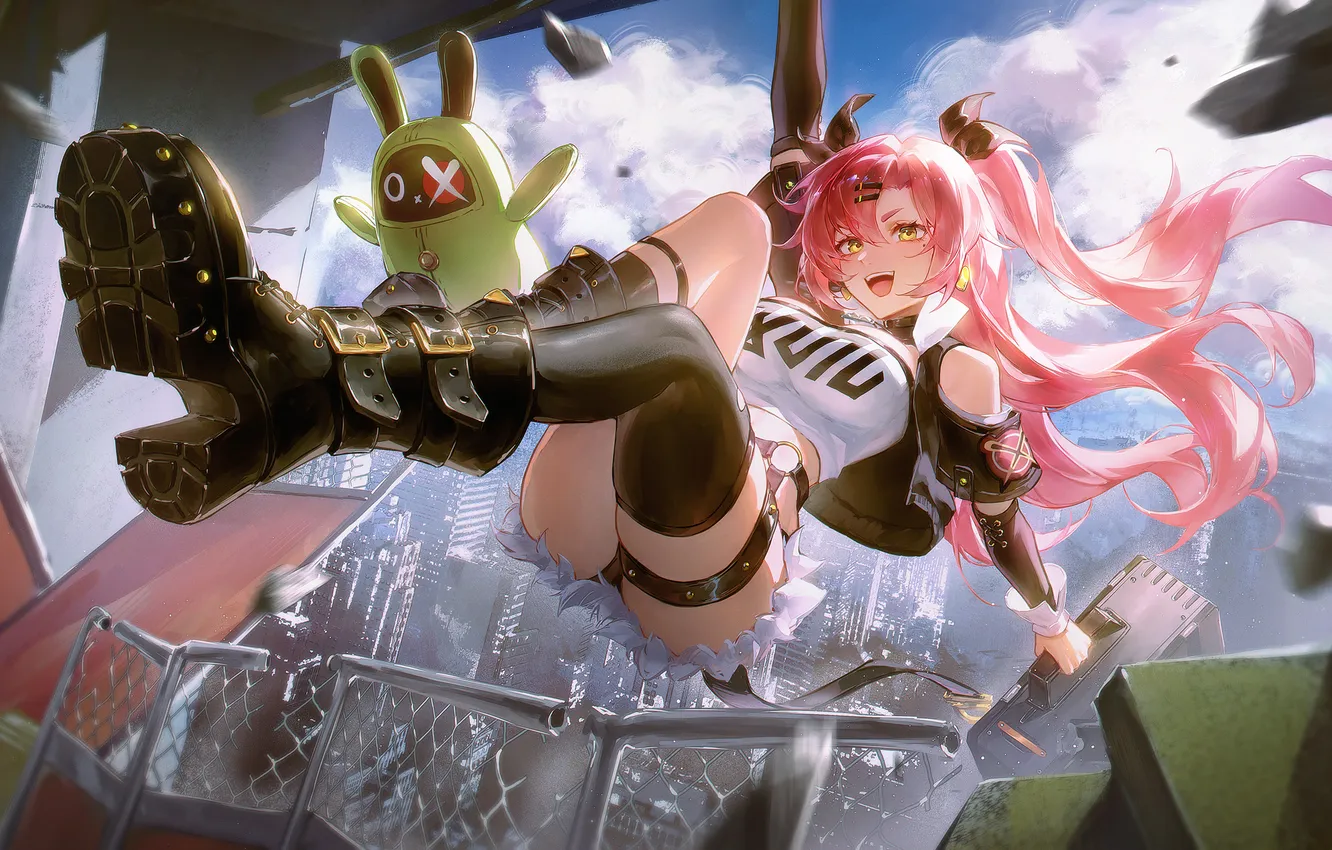 Photo wallpaper girl, the city, bangboo, Zenless Zone Zero, Nicole Demara