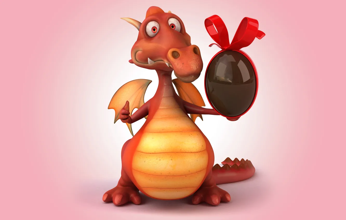 Photo wallpaper dragon, dragon, funny