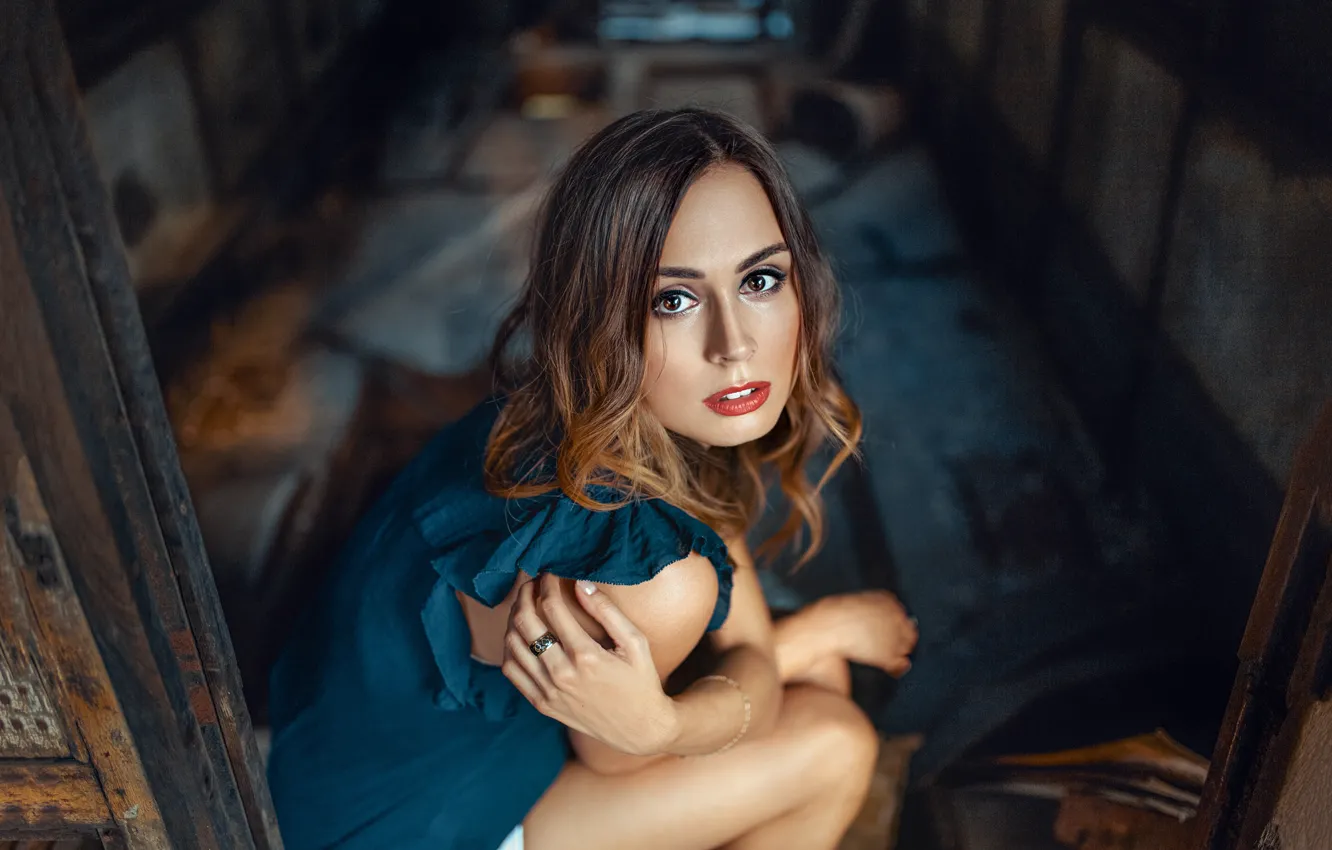 Photo wallpaper look, girl, face