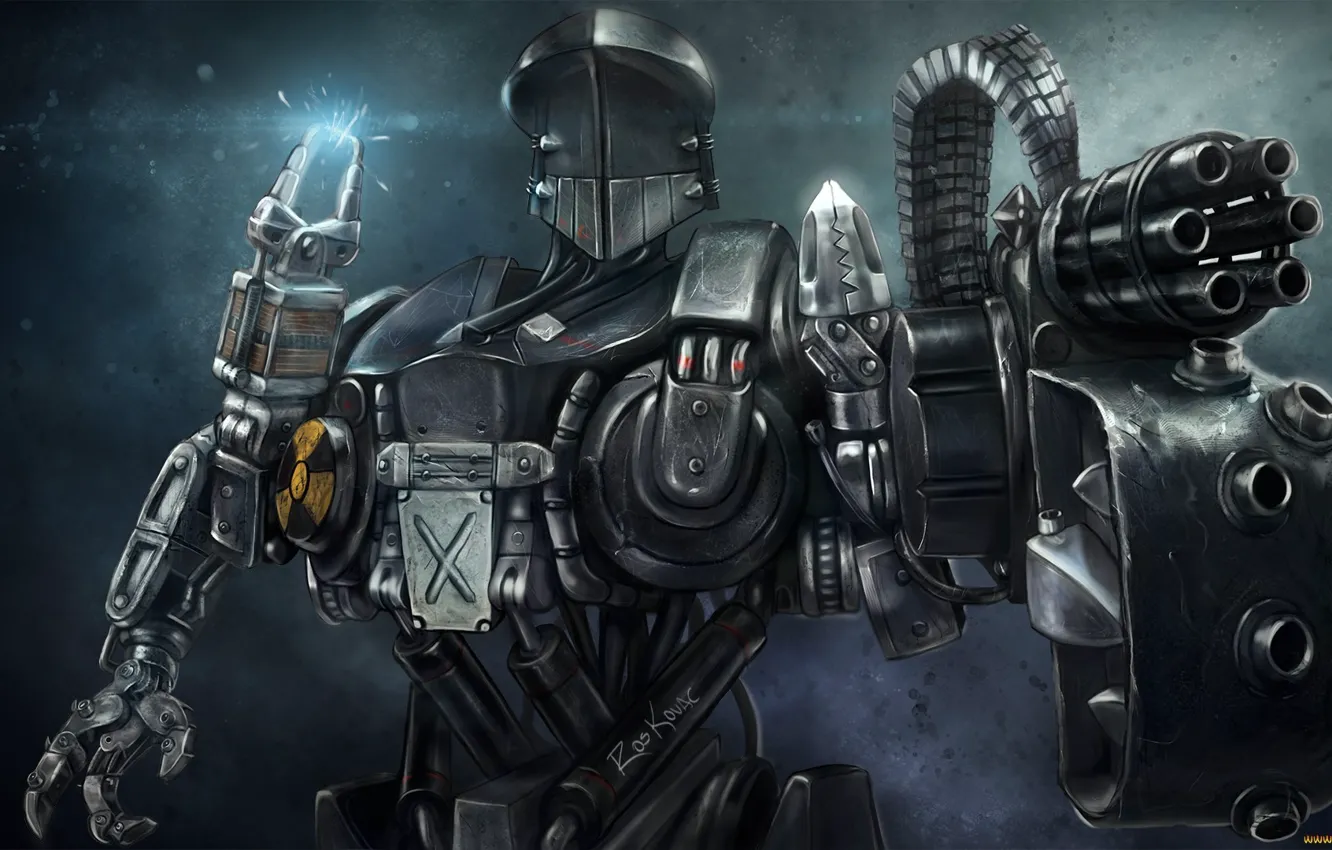 Photo wallpaper robot, sight, Fantasy