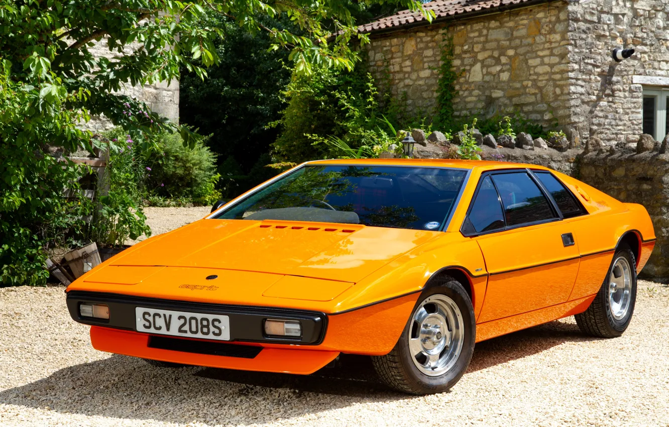 Photo wallpaper orange, coupe, Lotus, 1976, Esprit, Italdesign, Giugiaro