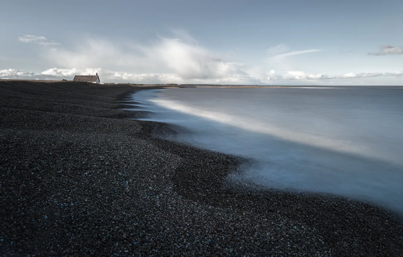 Photo wallpaper sea, shore, home