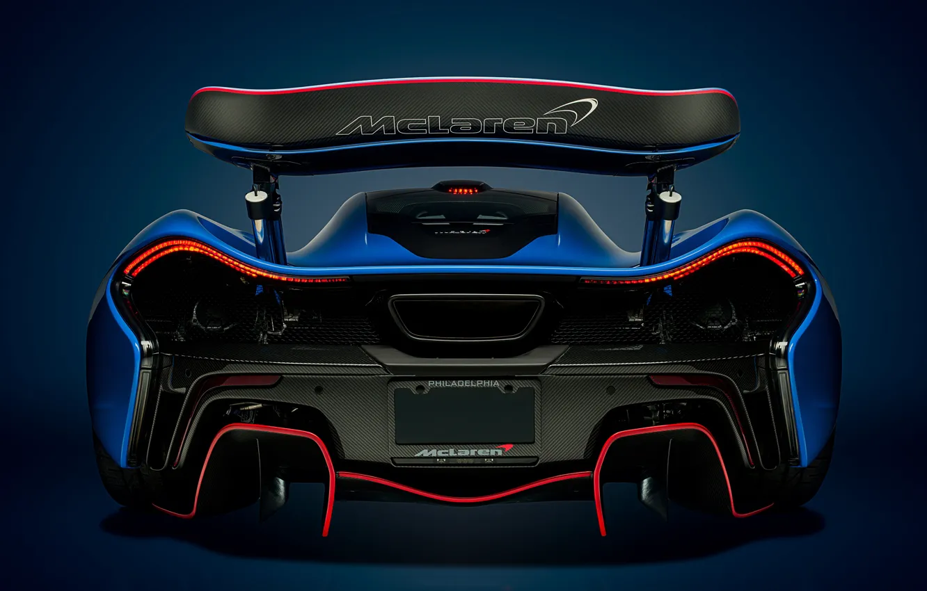 Photo wallpaper McLaren, Blue, Hypercar