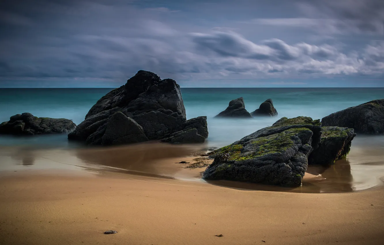 Photo wallpaper coast, Scotland, Scotland, Durness, Sango Sands