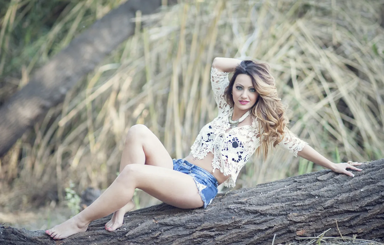 Photo wallpaper nature, model, Lidia Burell