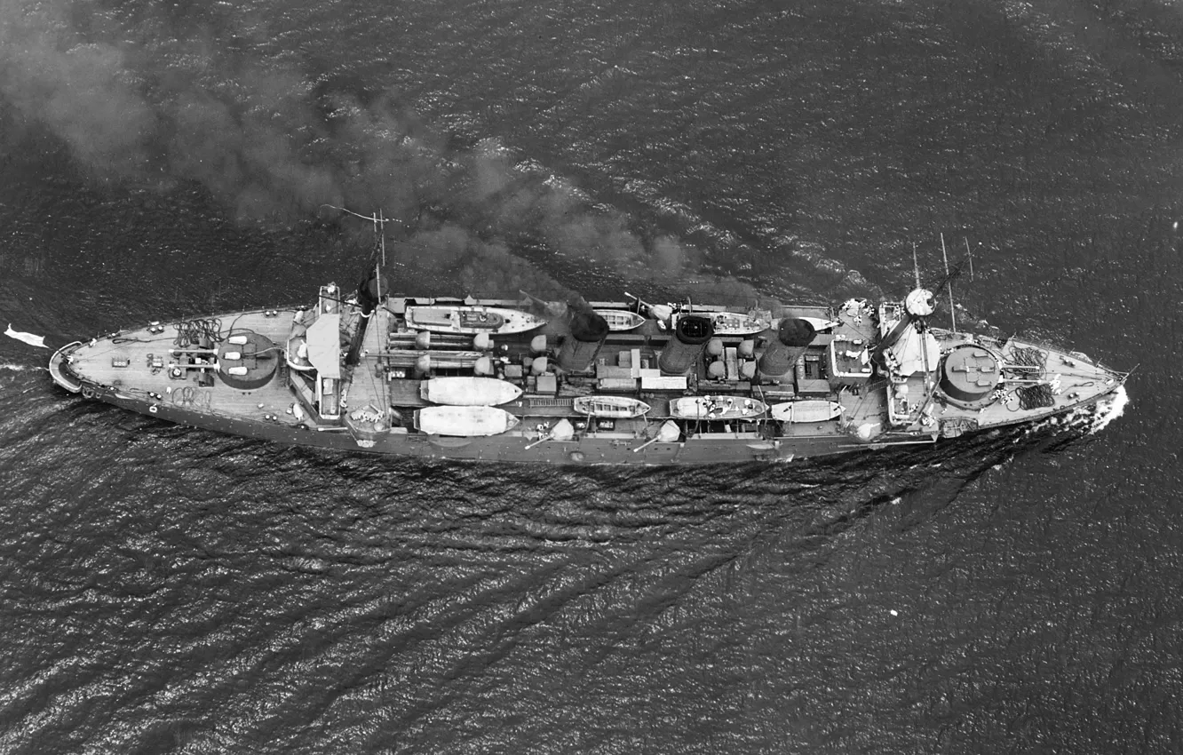 Photo wallpaper retro, Japan, armored cruiser, Yakumo