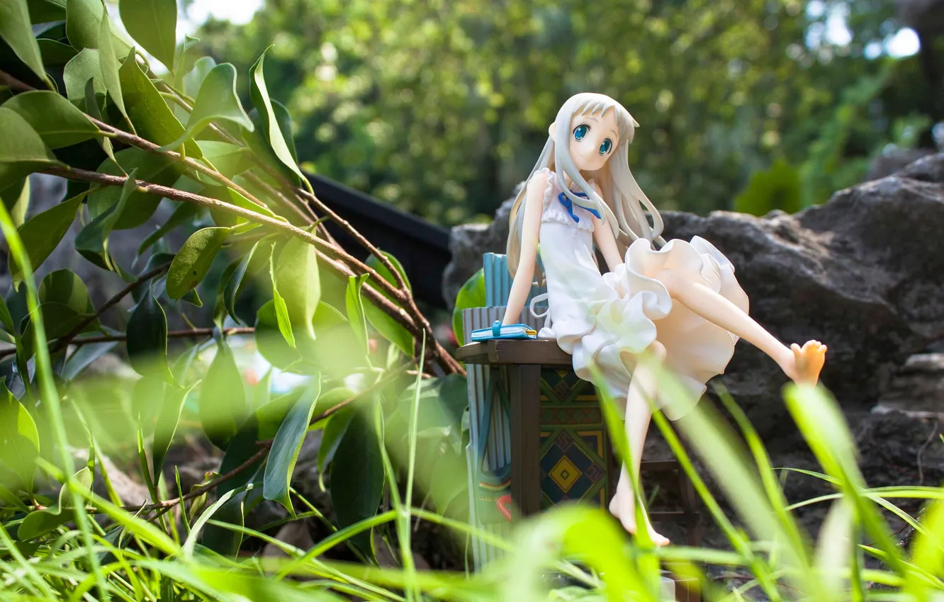 Photo wallpaper woman, doll, make up