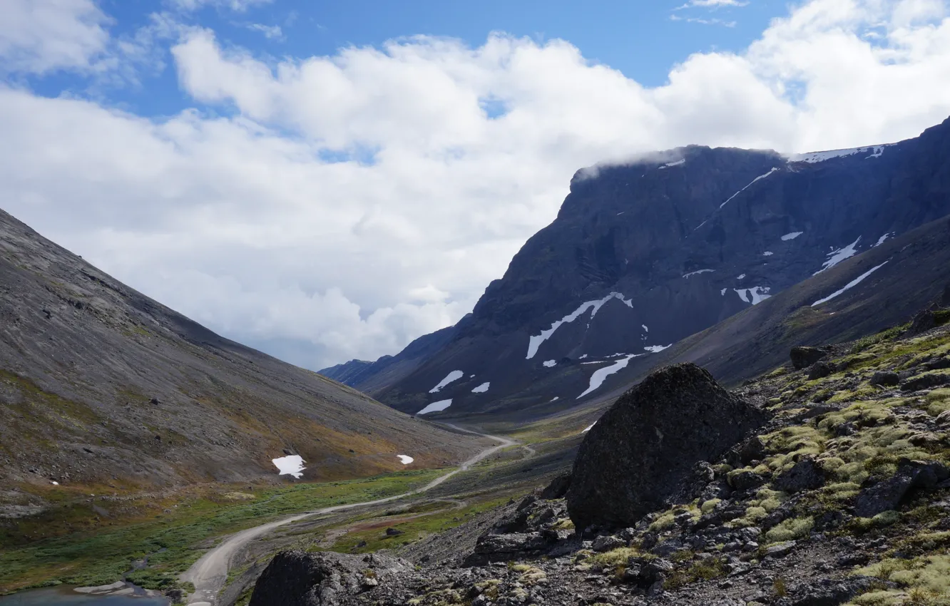 Photo wallpaper mountains, nature, landscape, nature, moutains, Khibiny