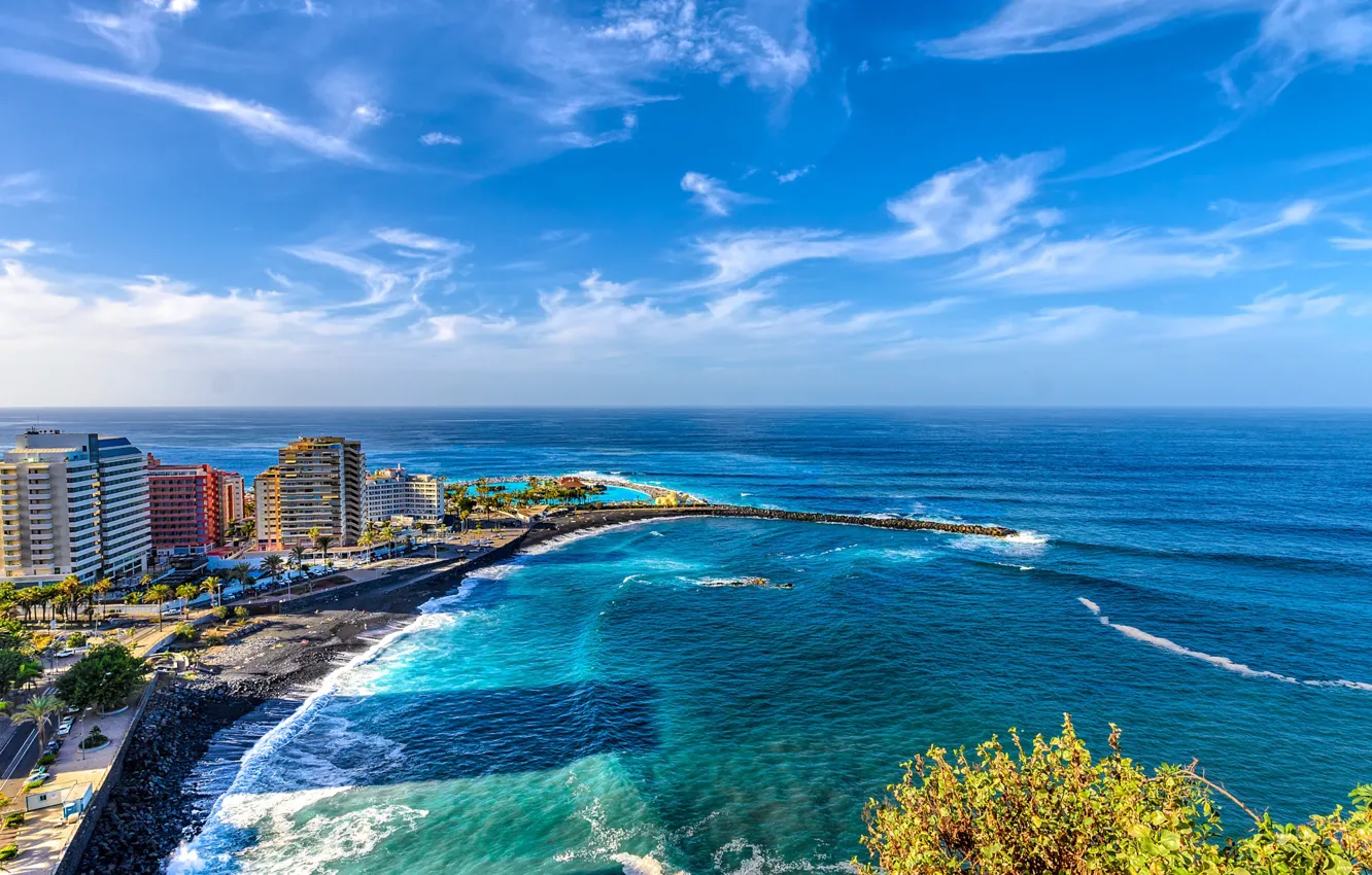 Photo wallpaper sea, Spain, Tenerife, The Canary Islands