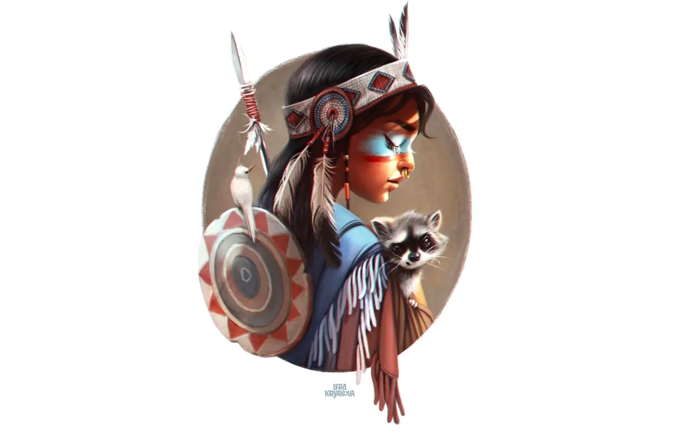 Photo wallpaper girl, toon, North America, Lera Kiryakova