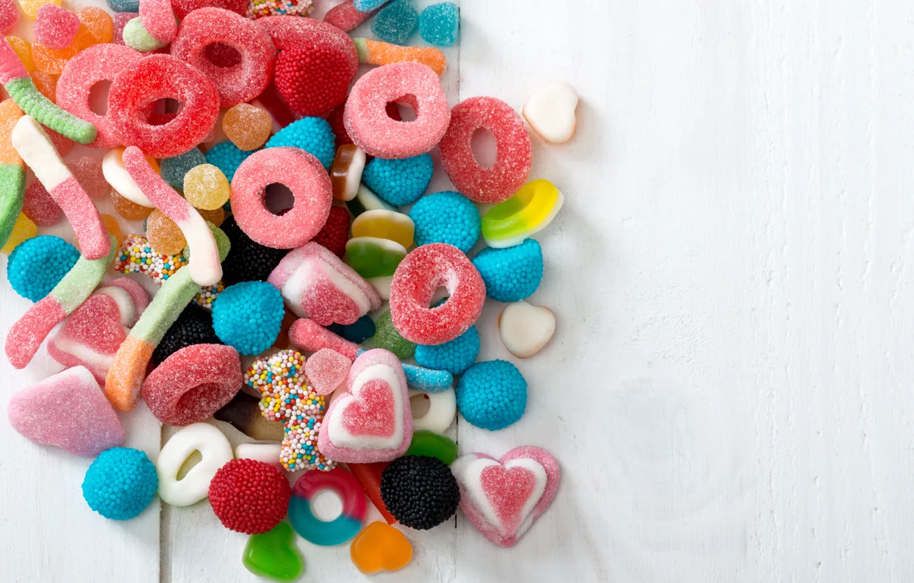 Photo wallpaper sweets, sugar, marmalade