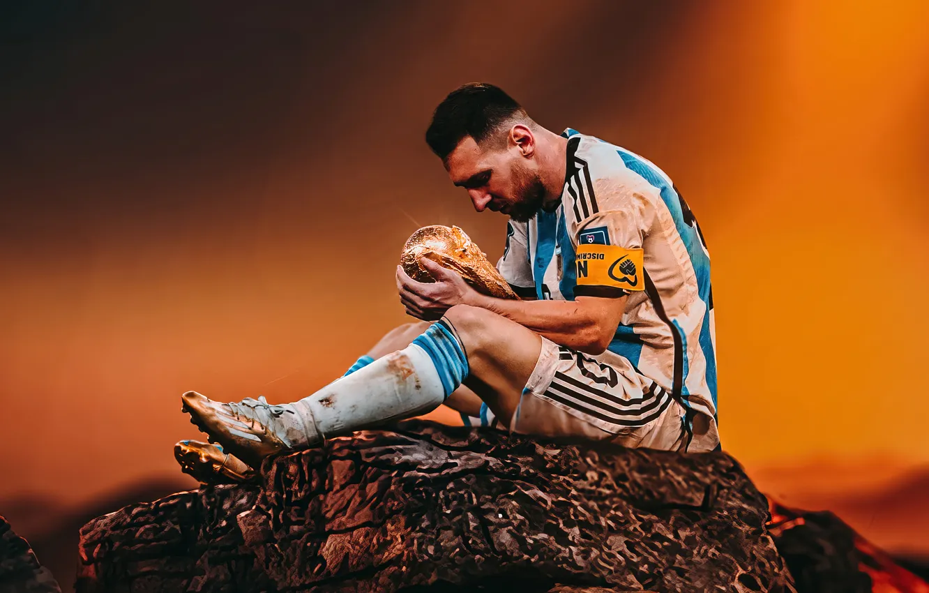 Photo wallpaper Argentina, fifa world cup, Messi