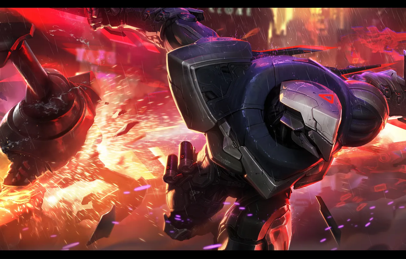 Photo wallpaper panorama, art, League of Legends, Leona, Fiora, Zed, Yasuo, Lucian