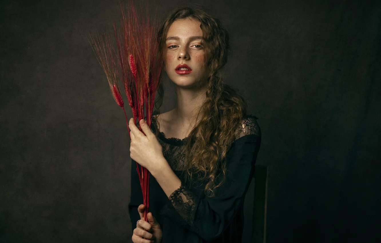 Photo wallpaper look, girl, portrait