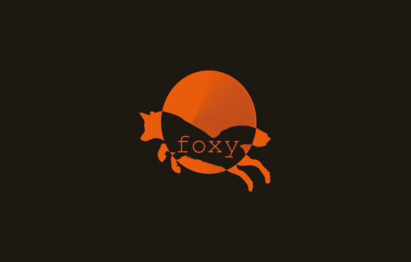 Photo wallpaper the sun, legs, Fox, ponytail, Fox, vector graphics, foxy