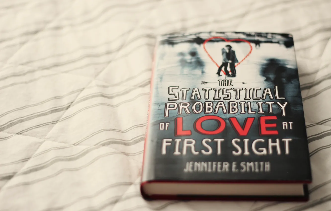 Photo wallpaper book, cover, The statistical probability of love at first sight