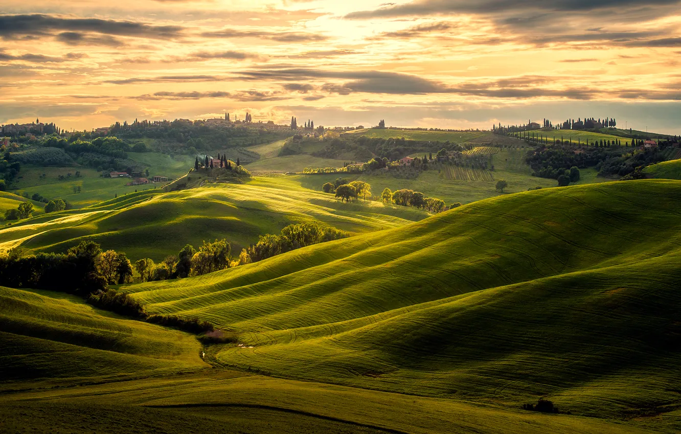 Photo wallpaper view, beauty, Toscana