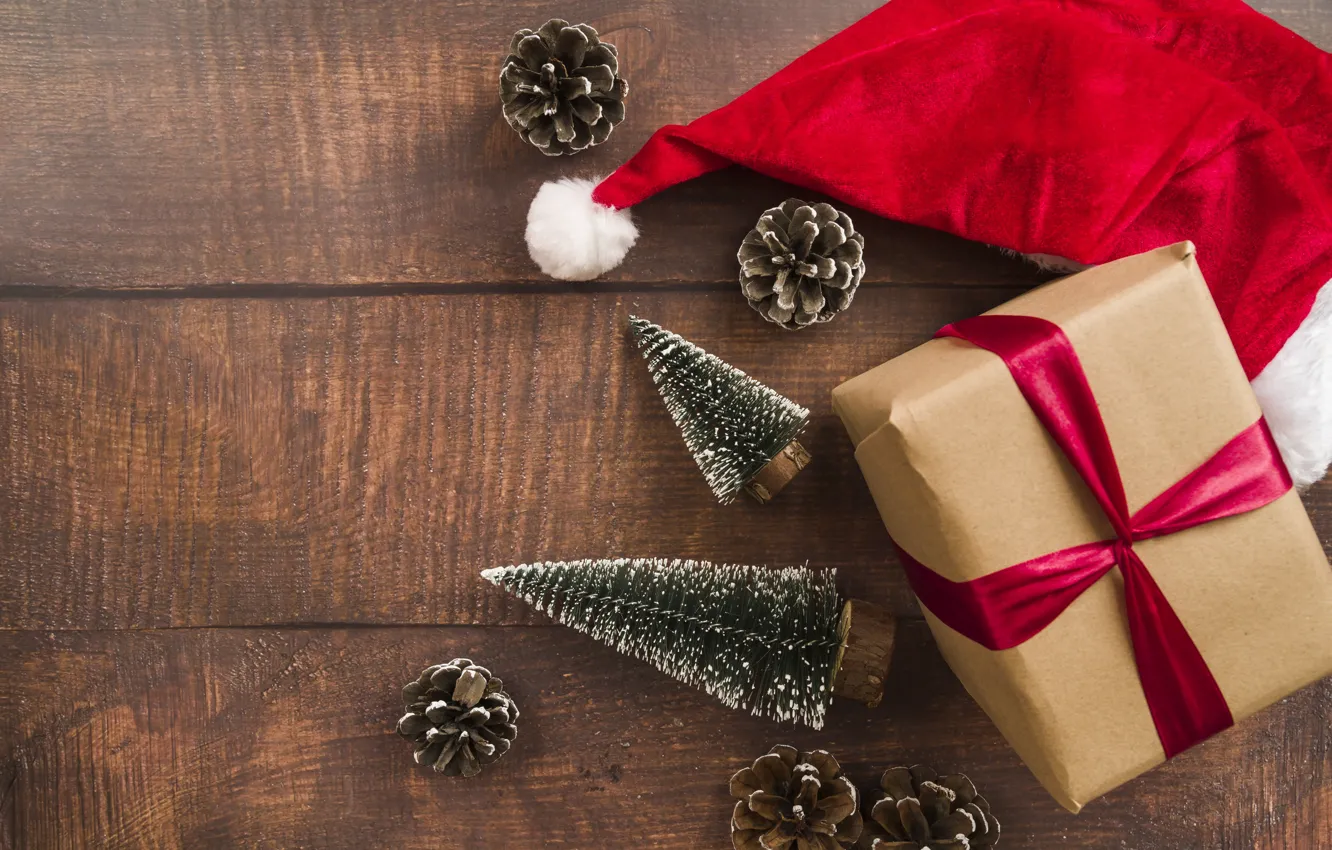 Photo wallpaper decoration, new year, Christmas, Christmas, wood, New Year, decoration, Merry