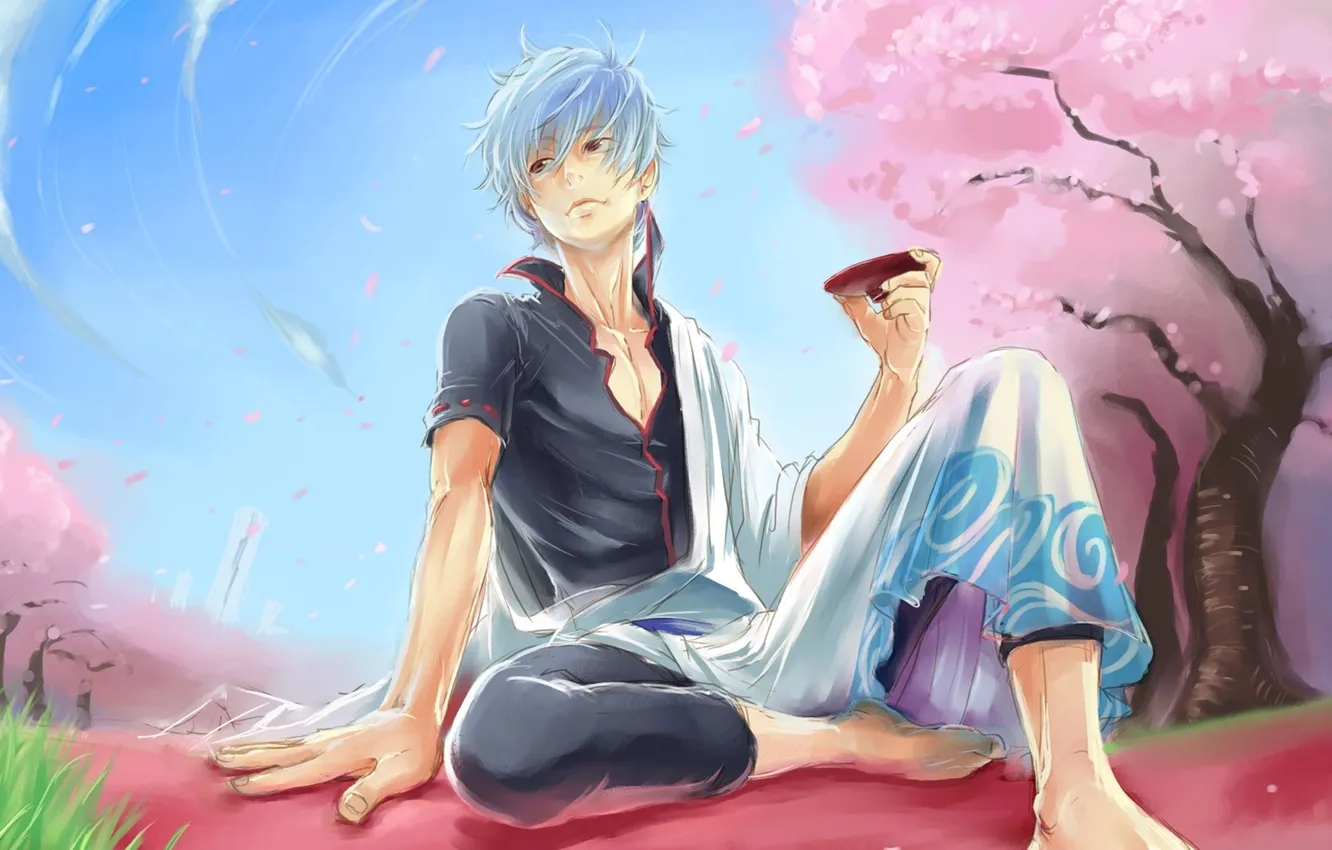 Photo wallpaper anime, art, guy, gintama, Sakata Gintoki, Гинтоки You Want