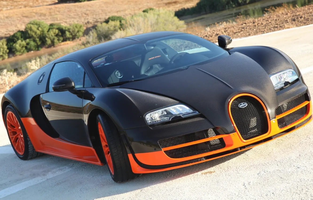 Photo wallpaper car, Bugatti, Veyron, supercar, wallpapers, Super Sport, 16.4