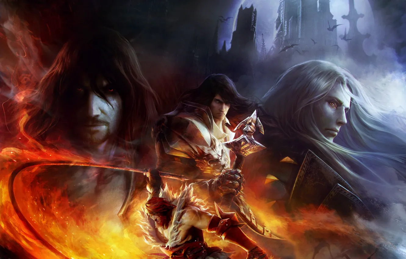Photo wallpaper look, cross, vampire, Alucard, whip, Castlevania: Lords of Shadow - Mirror of Fate, Konami, Dracula