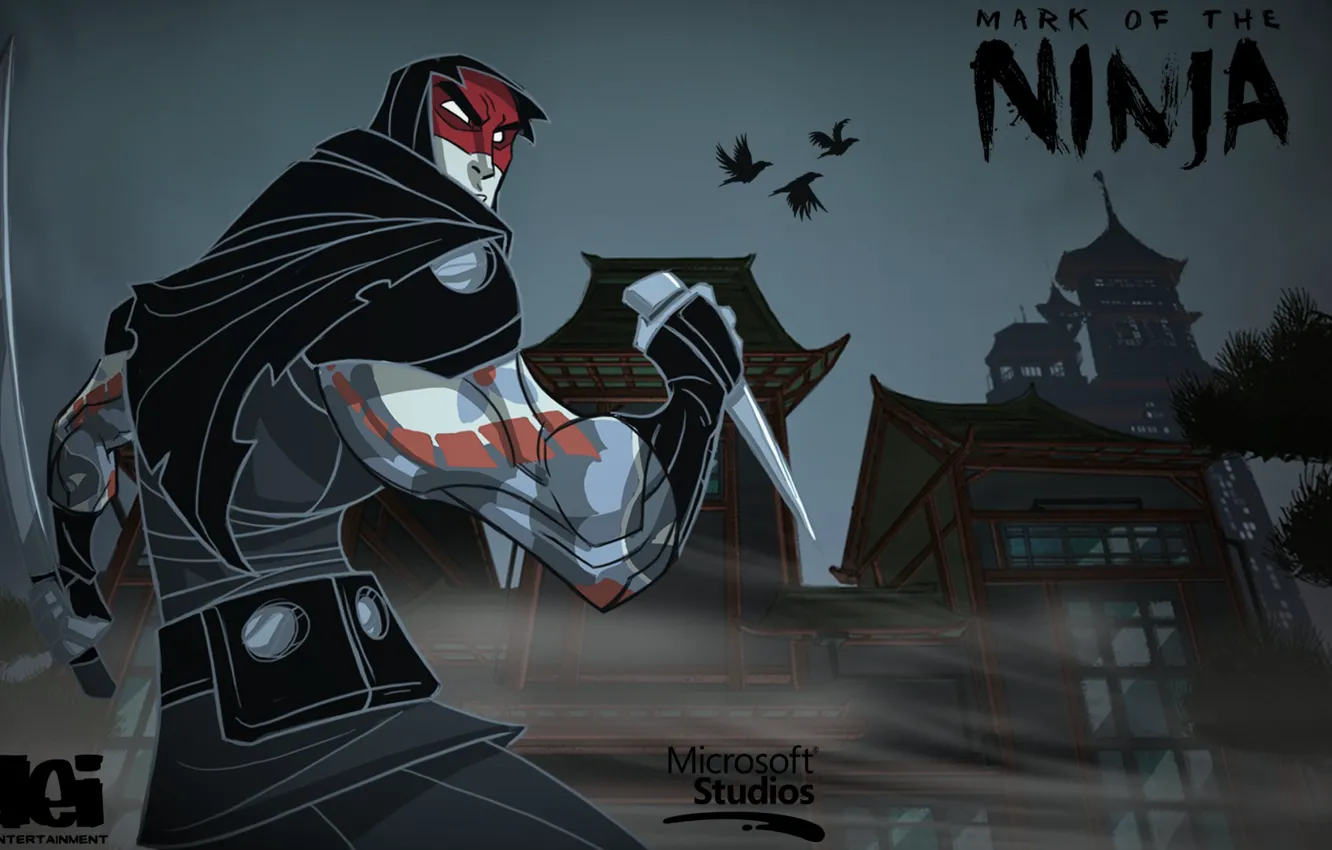 Photo wallpaper the game, ninja, Mark of the Ninja